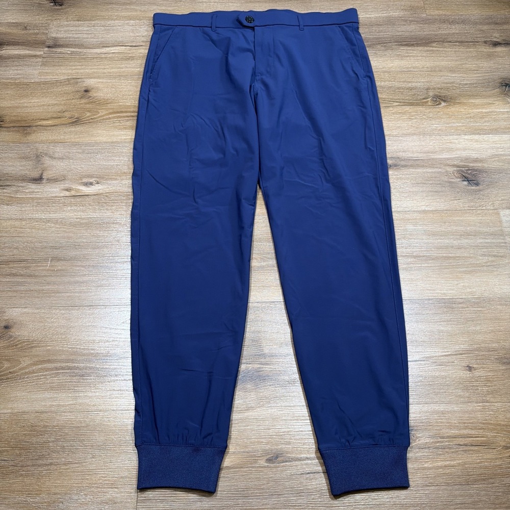Greyson Men's 36 x 30 Montauk Performance Joggers Blue Stretch Golf Performance